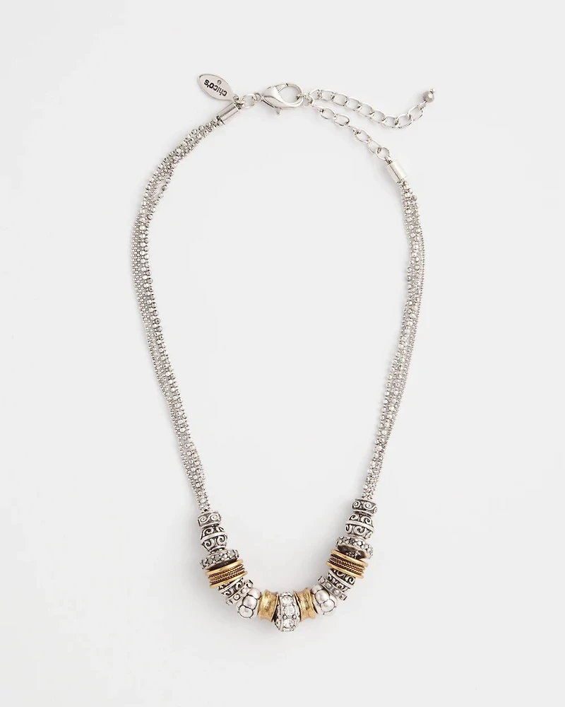 Mixed Metal Accents Necklace