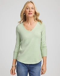Ella V-Neck Pullover Sweater