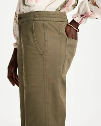 Cotton Twill Barrel Pants