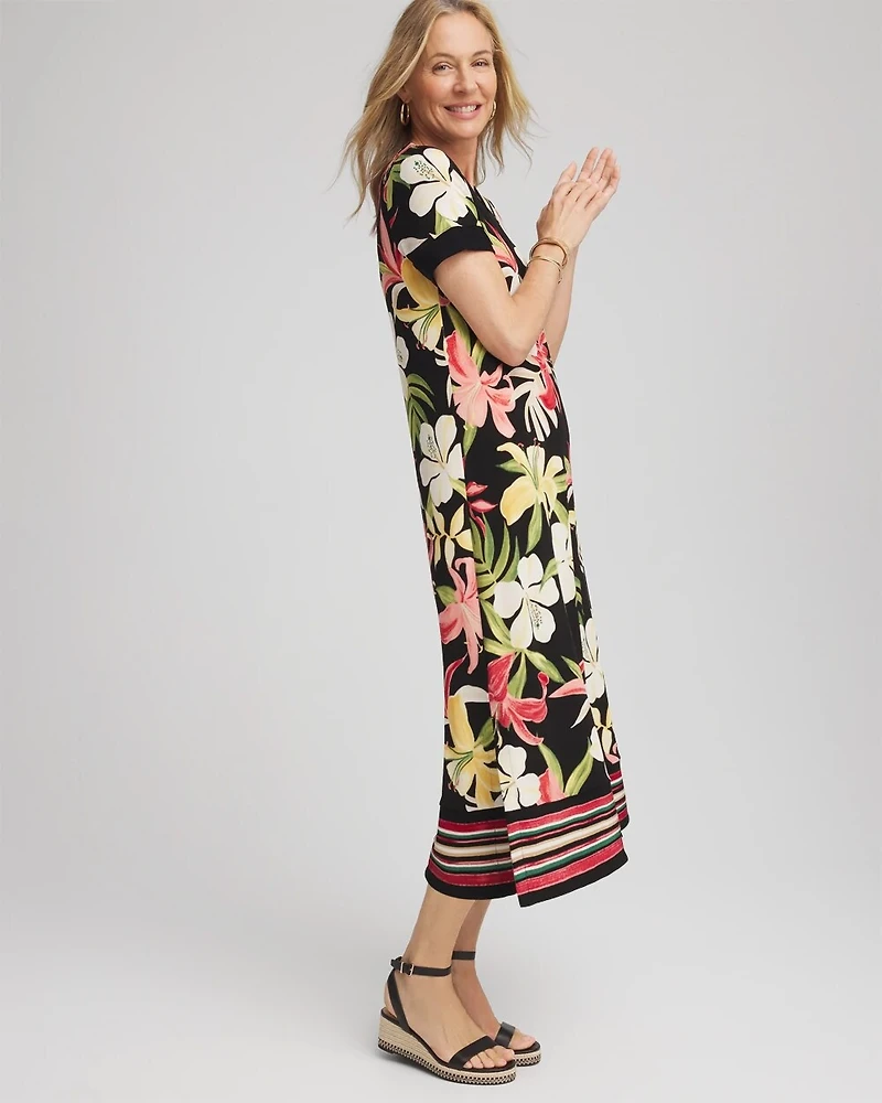 Travelers™ Tropical-Lily Print Dress