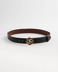 Reversible Tortoise Buckle Trouser Belt