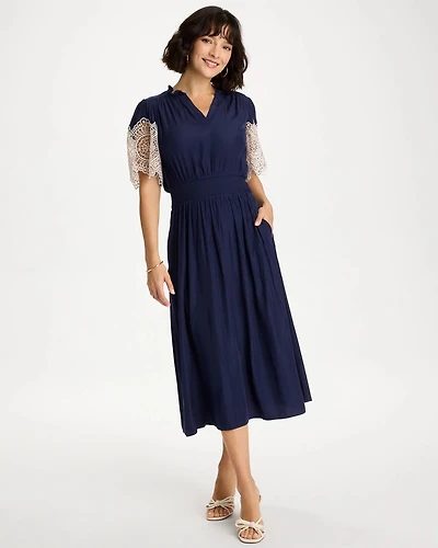 Sea Island Crinkled Maxi Dress
