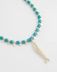 Turquoise Bead Necklace