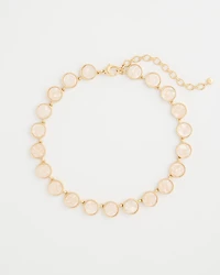 Pearlescent Rounded Collar Necklace