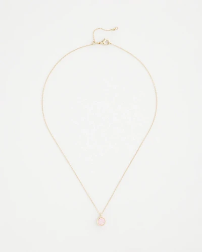 Pink Fine Single Strand Necklace