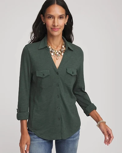Collared Henley Shirt