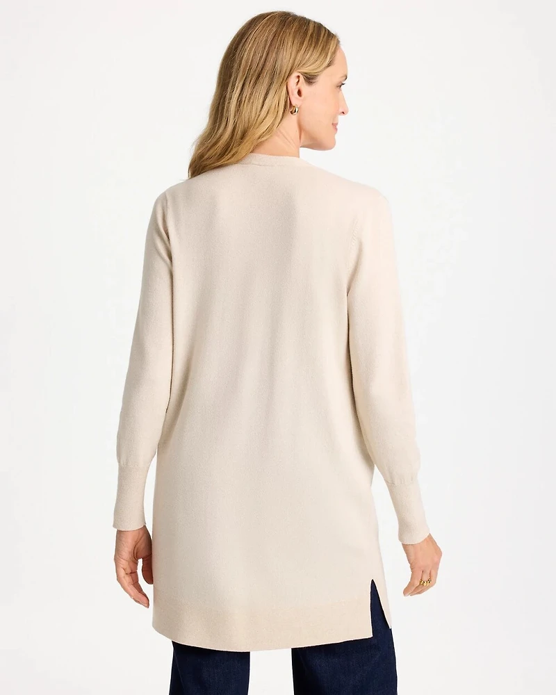 Ella Metallic Pocketed Cardigan