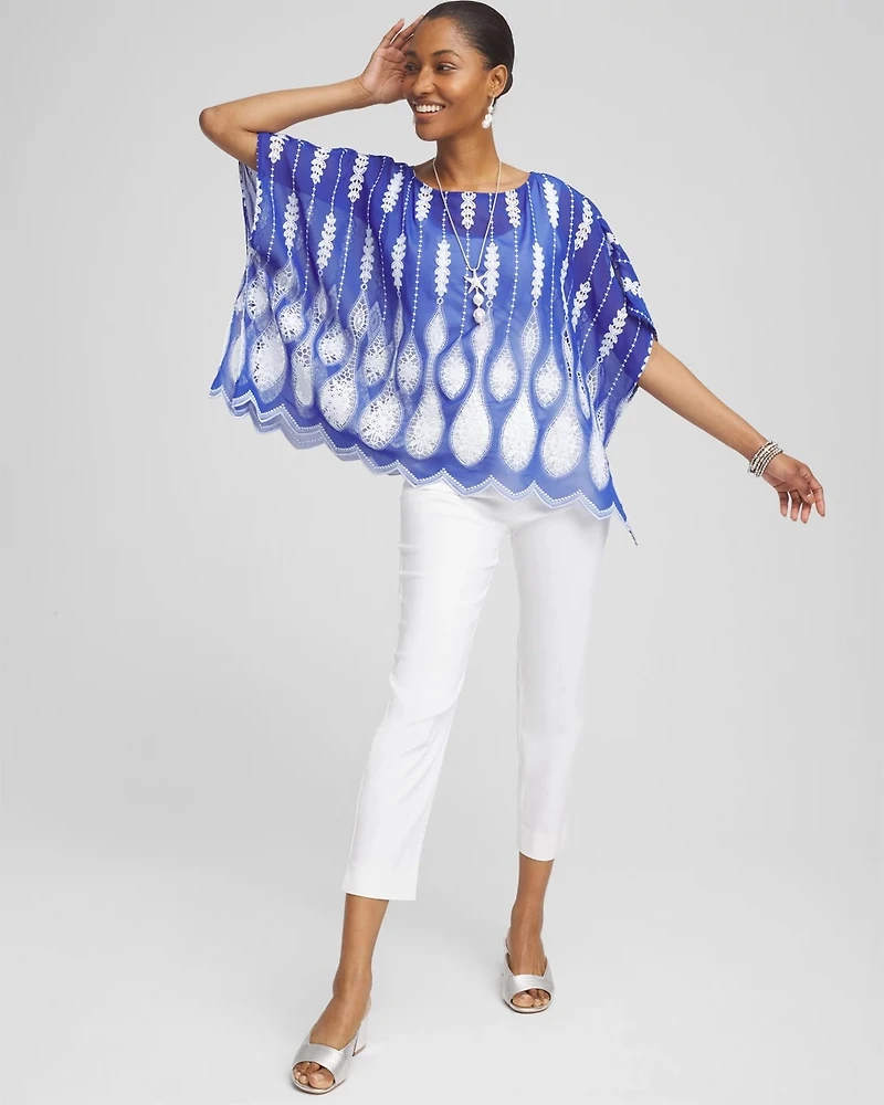 Cutwork Embroidered Poncho