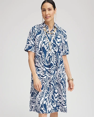 Poplin Popover Shirtdress