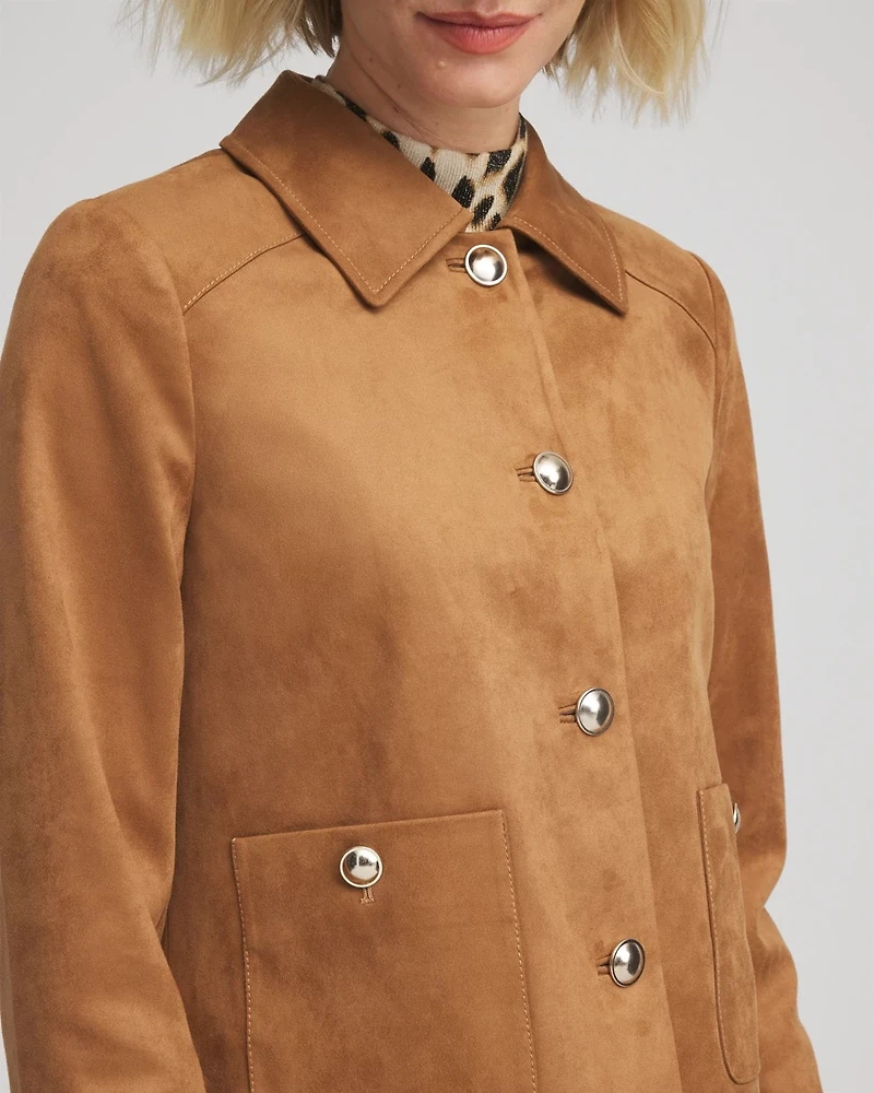 Suede Cropped Jacket