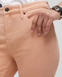 Girlfriend Fray Hem Ankle Jeans
