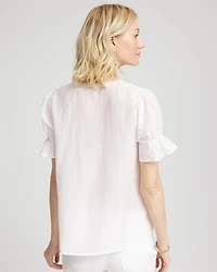 Pleated Cotton-Silk Shirt