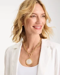 Reversible Swan Pendant Necklace