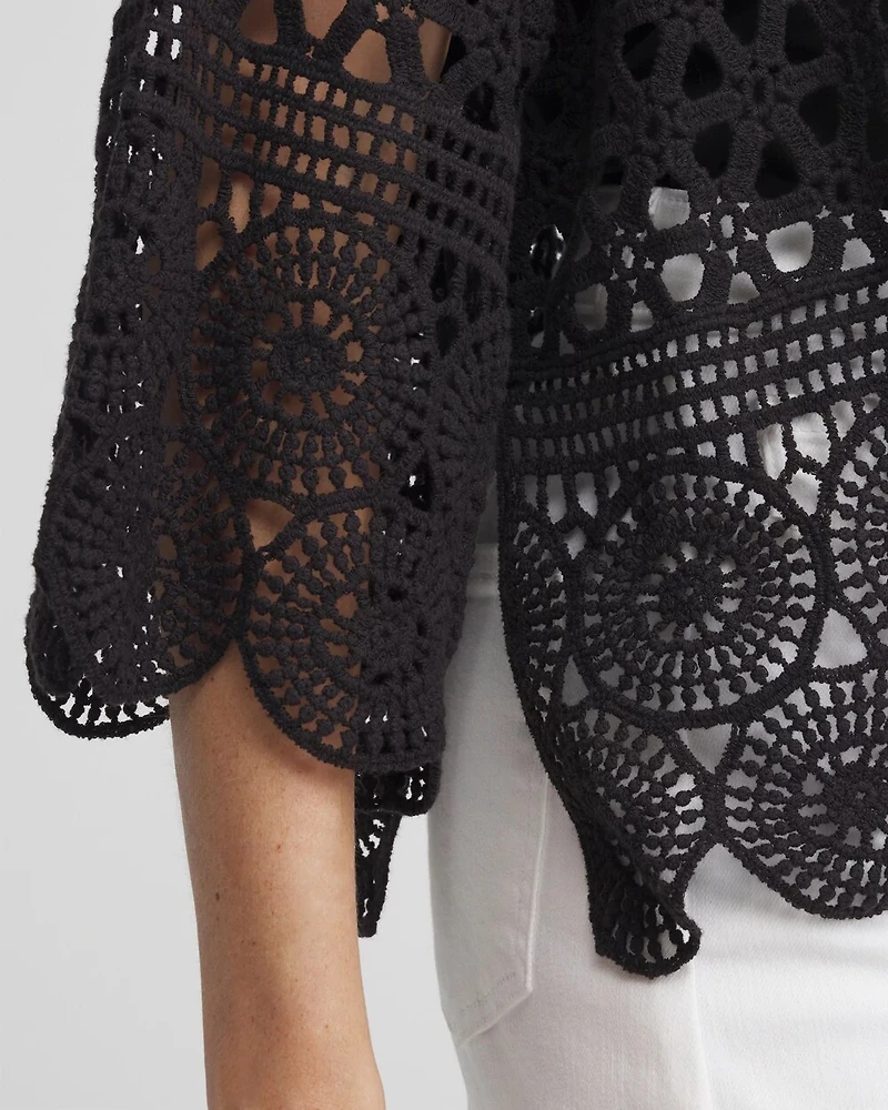 Crochet Cotton Kimono