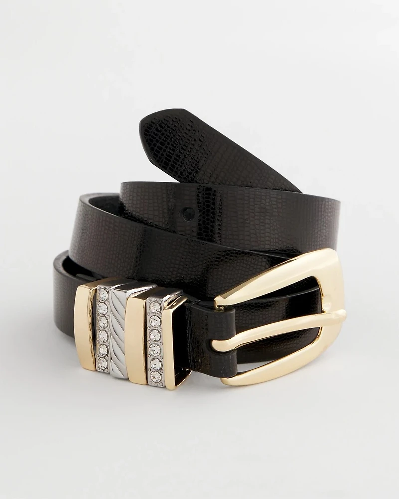 Mixed Metal Trouser Belt