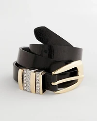 Mixed Metal Trouser Belt