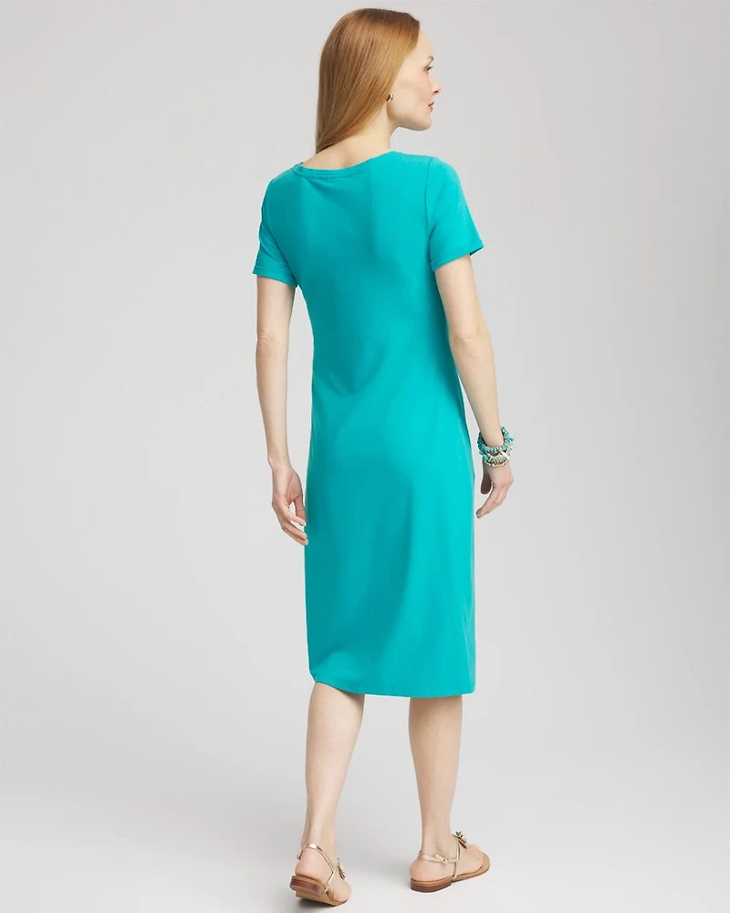 Twist Tie-Front Dress