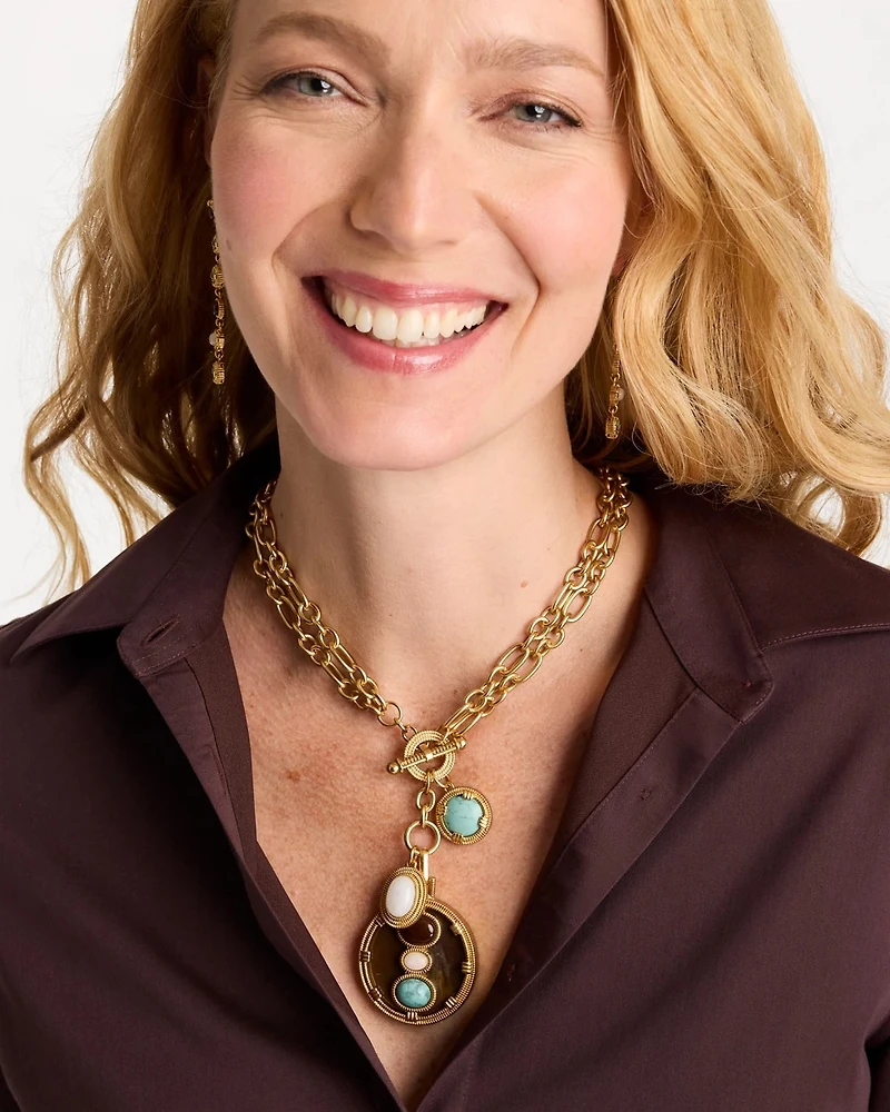 Convertible Pendant Toggle Necklace