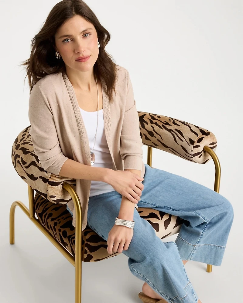 Sequined Summer Romance Cardigan