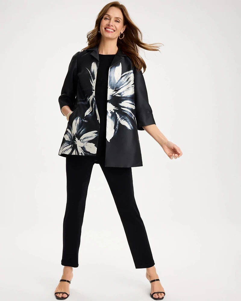 Travelers™ Collection Floral Long Jacket