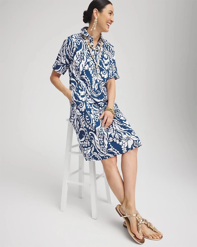 Poplin Popover Shirtdress