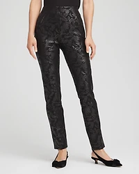 Juliet Foiled Slim Ponte Pants