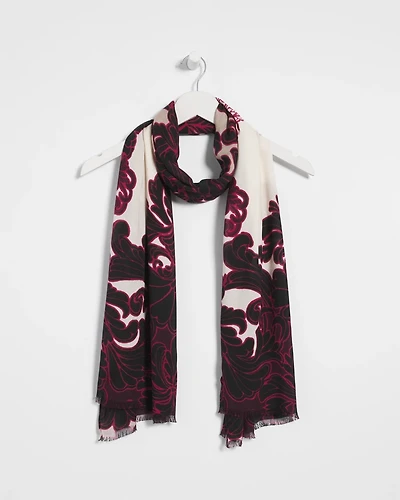 Maude Medallion Oblong Scarf