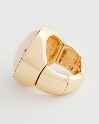 Pink Resin Stone Ring