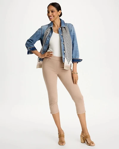 Pull-On Capri Jeans