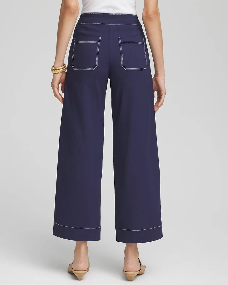 Petite Brigitte™ Utility Wide-Leg Cropped Pants