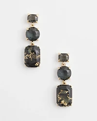 Emerald Cut Drop Earrings