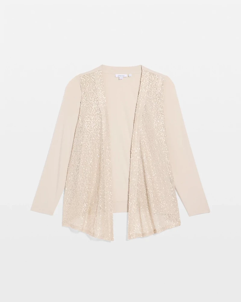 Knit Sequin Cardigan