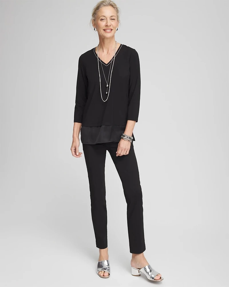 Caviar Satin Mix Tunic
