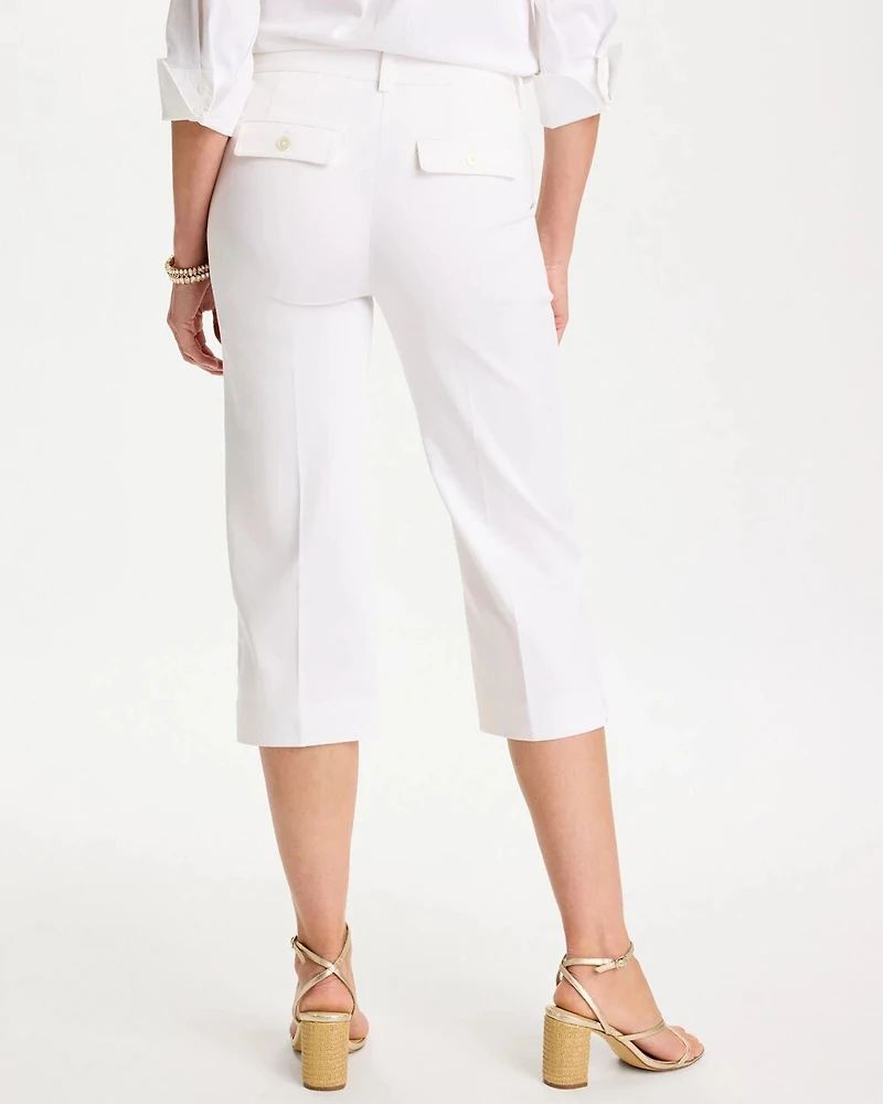 Emme Sateen Straight Capri Pants