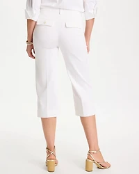 Emme Sateen Straight Capri Pants