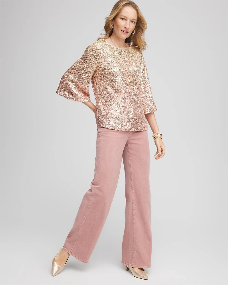 Ombré Sequin Tee