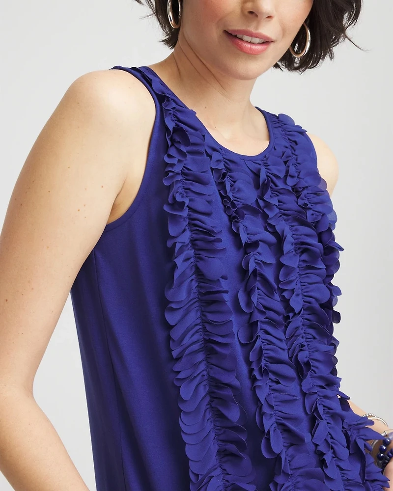 3D Ruffle Front Tank