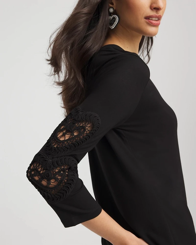 Heart Sleeve Detail Tee