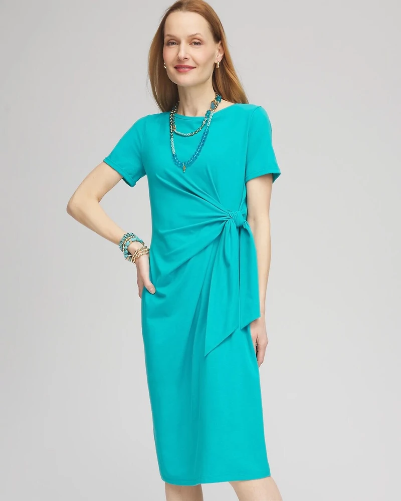 Twist Tie-Front Dress