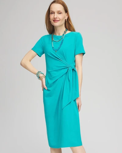 Twist Tie-Front Dress
