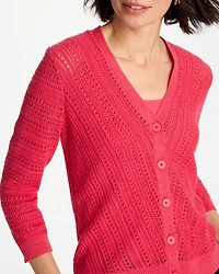 Stitchy V-Neck Cardigan