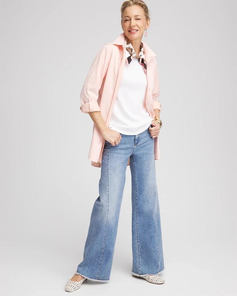 Pima Cotton Bateau-Neck Tee