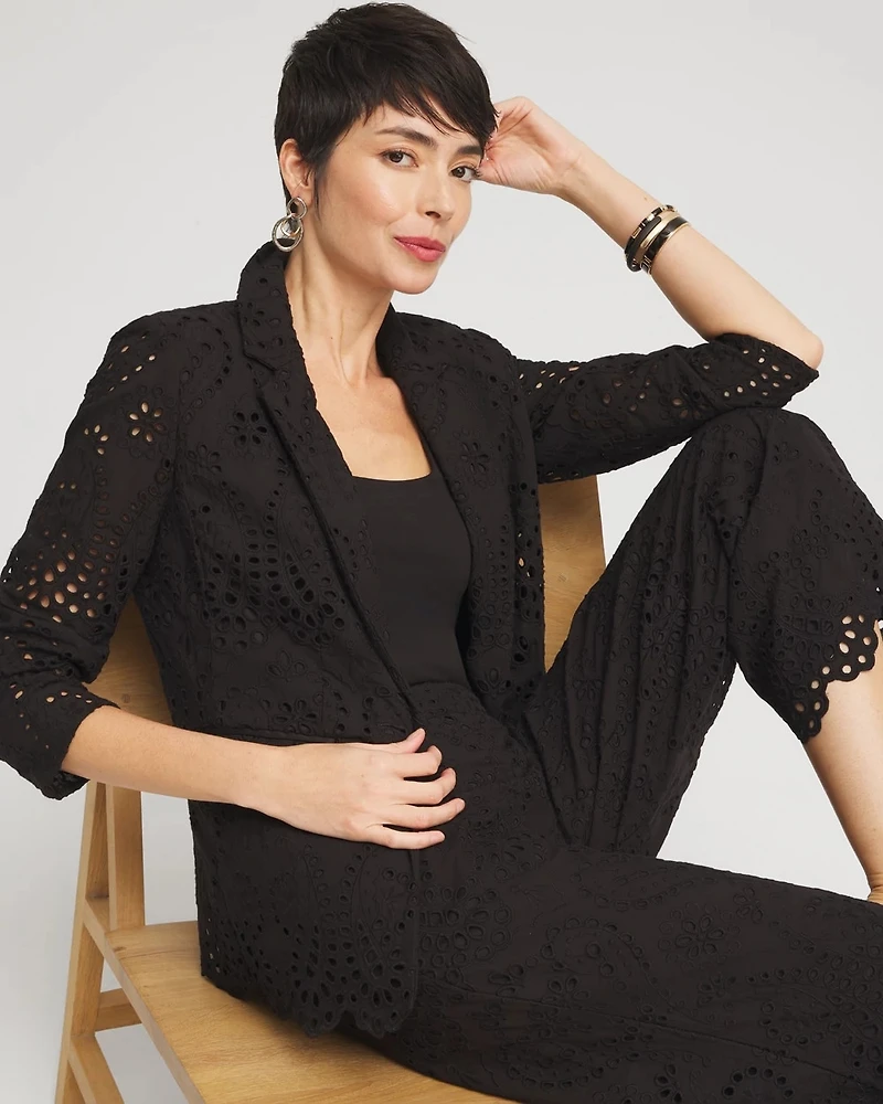 Eyelet Blazer
