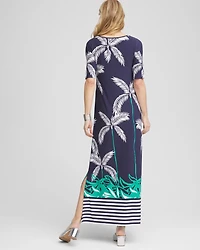 Petite Tropical Nights Knit Maxi Dress