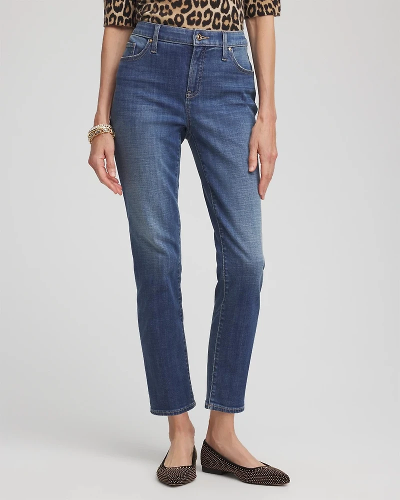 Girlfriend Slim Cropped Jeans