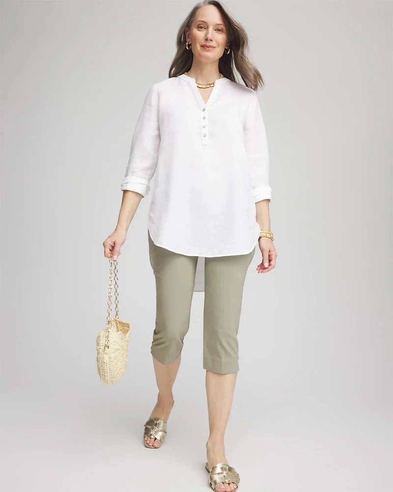 Brigitte™ Rivet Pull-On Capri Pants
