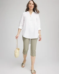 Brigitte™ Rivet Pull-On Capri Pants