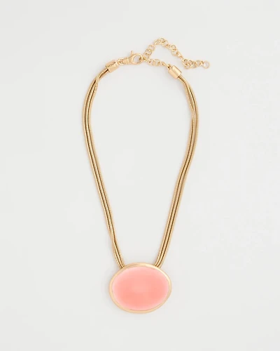 Coral Pendant Necklace