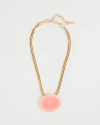 Coral Pendant Necklace