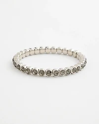 Black Stretch Tennis Bracelet